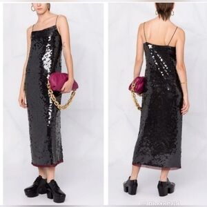 Tory Burch Black Sequin Dress